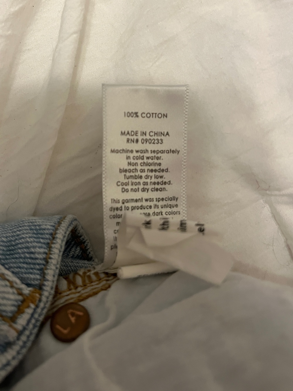 PacSun Light Blue Distressed Denim Shorts - Picture 4 of 4